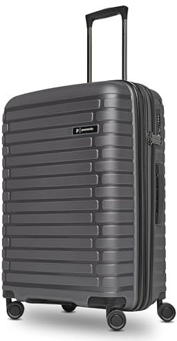 Pactastic Hartschalen Check-in Koffer | Mittelgroßer Trolley 45 x 25 x 66 cm von 67 auf 75 Liter erweiterbar | aus hochwertigem Polypropylen | 4 Doppelrollen & TSA-Schloss (Collection 04)