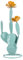 Fockety Cactus en Métal, 10,24 Pouces, Cactus Saguaro, Ornements de Pelouse, Jardin Féerique, Décoration Extérieure pour Cour, Figurines de Jardin, Décoration Artistique, Statue,