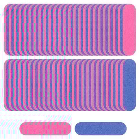 cobee 100 Pcs Nail File Professional Nail Files, 180/240 Grit Nail Files, Double Sided Emery Board Nail Styling Manicure Tools for Women Nail Care(5 x 1.3 cm)