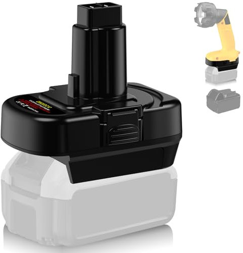 BTRUI for Dewalt 20V Li-Ion to 14.4V-12V Ni-Mh Battery Adapter, Convert for Dewalt 20V Battery to 14V 12V DC9091 DW9091 DW9094 DE9091 DE9071 DE9072 DE9075 Cordless Power Tool