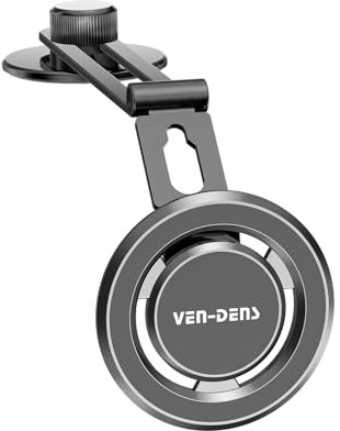 VEN-DENS For Google Pixel 9A/9/9 Pro/9 Pro XL/8/8 Pro/8A/7/7 Pro/7A Car Phone Holder 360° Rotation Power Magnetic Built-in Magnets Rearview Phone Holder for Car Sun Visor Perfectly