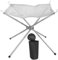 Milisten 1 Set Fire Pit Steel Folding, Outdoor Garden Patio Heater Grill Camping Bowl BBQ with Poker, Grate