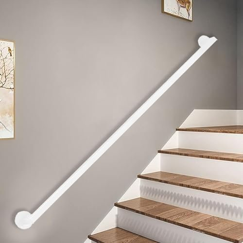 Safety il für Treppen, Wandhalterung, Geländerschienen für ältere Menschen und Kinder, Innen- und Außenbereich, komplettes Set (250 cm)
