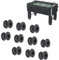 Cocoarm 10 Paar Tischfußballkugeln, Tischfußballlager, 15,8 mm mit Stahlkugel, Kickertisch Board Lagerstange Kickerbuchse Tischfußball Maschine Lager Kickertisch Lager Zubehör