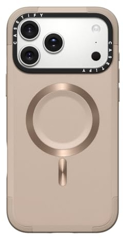 CASETiFY Kraftkoffer iPhone 17 Pro Max Hülle [Matte Oberfläche/MagSafe-kompatibel/Schutz vor Stürzen aus 2 m] - Taupe