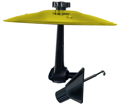 Platillo para coche, platillo de choque de coche, mini platillo de choque de tambor para ventilación de coche para amantes de la música, para todo tipo de vehículos, dorado