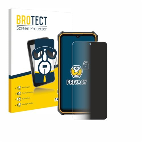 BROTECT Blickschutzfolie für Ulefone RugKing 3 Pro | Anti-Spy Displayschutz Made in Germany Smartphones und Handys Privacy Screen Protector Blaulichtfilter Klare Folie