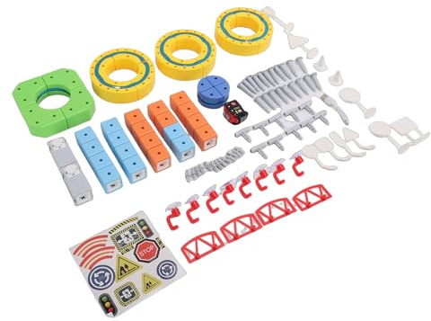 VELATEMOR Magnetisches Zugset, Wandkletter-STEM-Bauspielzeug für Kinder Im Alter von 3–10 Jahren mit Flexiblen Gleisen, Pädagogisches DIY-Konstruktionsspielzeug für Jungen und Mädchen Als