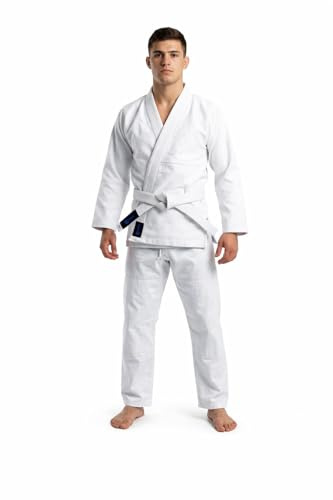 Future Ventures Uniforme de judo gi – Traje de judo de artes marciales de primera calidad para entrenamiento y competición, chaqueta de algodón duradero y conjunto de cinturón para hombres, mujeres y