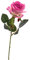 artplants.de Rosa Artificial Simony, Rosa-Fucsia, Textil, 45cm, Ø 8cm - Flor sintética - Planta de imitación