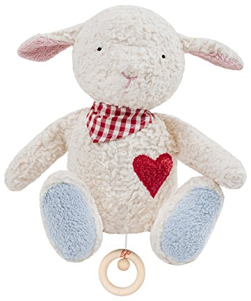 Efie Bio -Spieluhr Schäfchen, kontrolliert biologischer Anbau (organic), Made in Germany, GOTS zertifiziert, nachhaltig, Melodie (Weißt du wie viele Sternlein stehen)