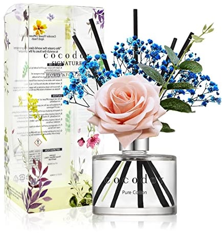 Cocod'or COCODOR Rose Diffusor/Reine Baumwolle/200ml/konservierten Das Schleierkraut, Raumduft, Duftöldiffusoren, Duftstäbchen, Wohnaccessoires & Deko, Aromatherapie