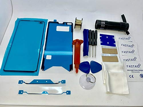 Front Glass, Screen Repair Kit, Wire, Glue, UV Torch, Tools for Samsung Galaxy S10+ Plus