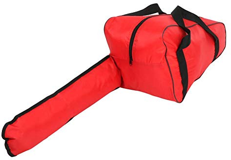 Chainsaw Carrying Bag Heavy-Duty Waterproof Oxford Cloth Portable Storage Bag for Lumberjack(Red-20Inch)
