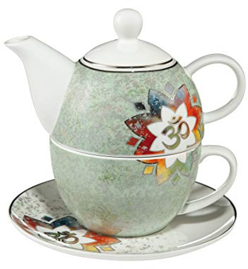 Goebel Om Grün - Tea for One Lotus Yin Yang