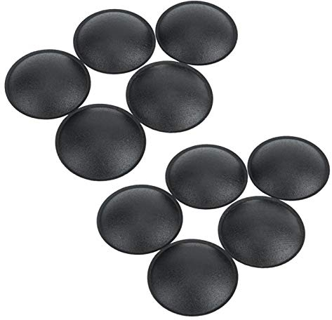 ASHATA Speaker Dust Cap, 10PCS 55MM Black Cloth Dust Cap with Slight Elasticity for Woofer Speaker Decoration Accessory