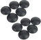 ASHATA Speaker Dust Cap, 10PCS 55MM Black Cloth Dust Cap with Slight Elasticity for Woofer Speaker Decoration Accessory