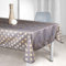 Villages de Provence Rechteckige schmutzabweisende Tischdecke - Faltenbeständig und 100% Polyester - Braun - 300x150 cm - Art Déco - 8/10 Besteck - Innen oder Außen - Esstisch, Küche oder Garten