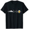 Bier und Berge Herzschlag Wandern Camping Geschenk T-Shirt