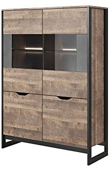 Tendencio Vitrine 2 Portes Industrielle ARDAN