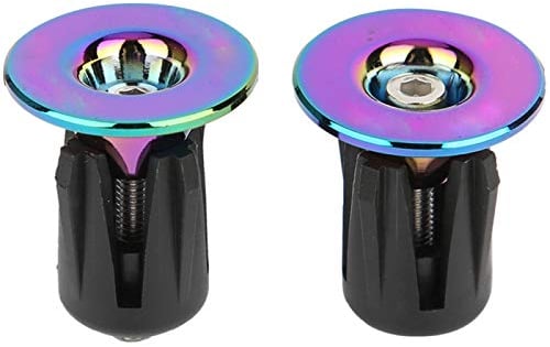 Mountainbike Griffe Bunt Bar Ends Plug,1 Paar Bar Ends Fahrrad,Fahrrad Lenkergriffe Bar Ends Schraubstopfen Galvanisieren Buntes Fahrrad Fahrradzubehör Für Mountainbike, Rennrad, MTB, BMX