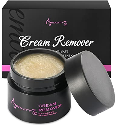 Beauty7 Wimpernkleber Entferner Cream Wimpernverlängerungslöser Beige Wimpernkleber Lösemittel wimpern extension Entferner Remover Cream 5ml MEHRWEG