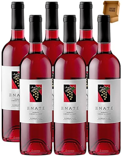 Enate Rosado - Envío 24 H - Caja de 6 Botellas - Mejor Vino Rosado de España - Somontano- Seleccionado y enviado por Cosecha Privada