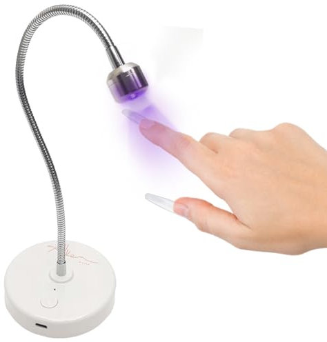 ALLKEM Flash Cure UV LED Gel Portable Goose Neck Nail Lamp Light for UV LED Gel Nail Polish for Professional and Home use