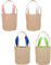 EXQULEG 4pcs Groß Osterhasen Taschen Jute Ostertasche mit Ohren Jutebeutel Sammeltasche Ostern Hase Tasche, 22x20cm
