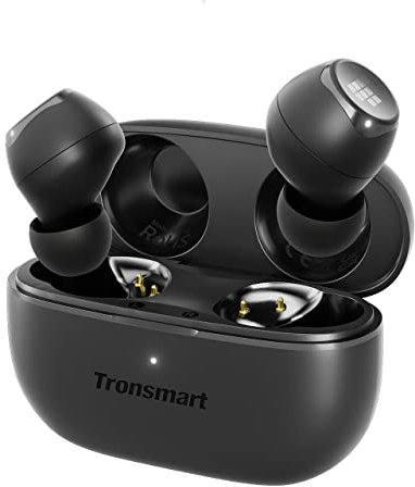 Tronsmart Wireless Earbuds Bluetooth 5.3, Bluetooth Earphones,Hifi Stereo Sound with Dual Drivers,Wireless Earphones Deep Bass,In Ear Headphones Tiny Size,36H Playtime for Music,Calls,Sports,TV