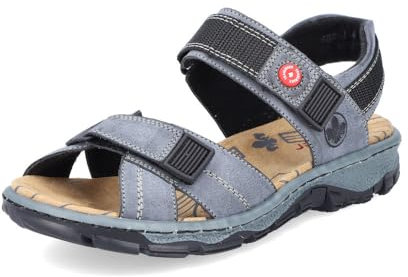Rieker Women's 68851 Sandal, Blue 14, 4 UK