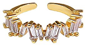 PAIHUIART Ring Ringe Damen Bijouterie Frauen Schmuck Damenring Eheringe Ring Für Damen Luxus Gold Baguette Statement Trauringe Resizable Goldcolor
