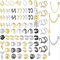 Dochais 73 Pcs Ear Cuff Set, Fake Piercing Ohr, Wrap Ohrmanschette, Helix Ohrklemme, Helix Knorpel Clip, Fake Ohrmanschette Piercing, Ohrmanschette, Snake Ear Cuff, Für Frauen Und Männer (73 Stück)