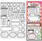 GLOBLELAND Zeitplan und Notizen Klare Stempel für DIY Scrapbooking Dekor Studentenarbeitsnotizen Transparente Silikonstempel für die Herstellung von Karten Fotoalbum Dekor