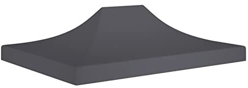 Tidyard Tetto,di Ricampio,per Gazebo da Giardino,Tende da Feste,4x2,8 m,in Tessuto Rivestito PVC,Antracite,Telo Copertura Superiore,Tetto per Gazebo