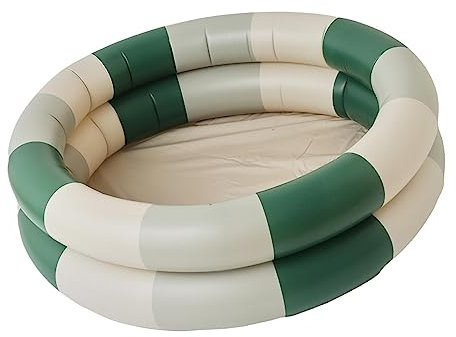 perfk Piscine Gonflable pataugeoire, Piscine de Bain, Piscine de Plage Pratique, Piscine à balles Gonflable bébé Piscine pour lit Herbe Salle de Bain, Vert