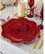 Home Arredo Casa Sottopiatto Decorativo Rosso Diametro 33 CM