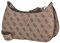 GUESS Damen Schultertasche Meridian Latte Logo