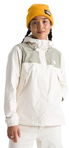 THE NORTH FACE NF0A7QEU4QI1 Women’s Antora Jacket Jacket Femme WHITE DUNE/CLAY GREY Taille XL
