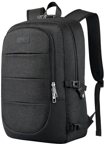 AMBOR Laptop Rucksack Mit Passwort Lock - Anti-Diebstahl Tasche für 18,4 Zoll Notebook - Multifunktion Wasserdicht Herren Damen