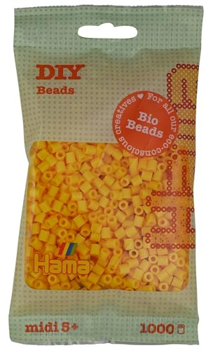 Hama Bio String Perlen Yellow (003), 1000st.