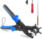 Newaner 2-4.5 mm alicate sacabocados con 6 redondo orificios, Pinza de troquelado giratorios, sacabocados cuero, agujeros cinturon, para perforar tarjetas, correas de reloj, cartón, zapatos de cuero
