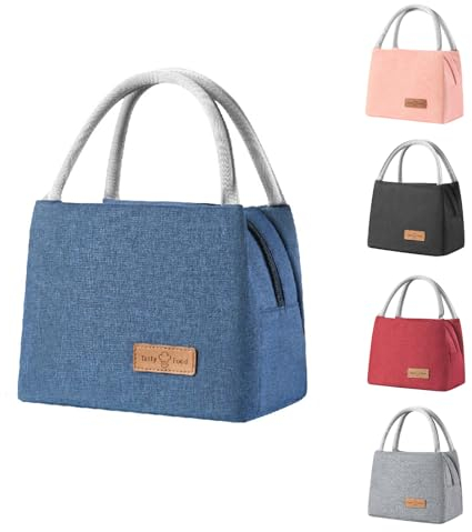 BRYN Bolsa térmica para el almuerzo, 8,2 l, bolsa nevera pequeña para el almuerzo, oficina, para trabajo, escuela, viaje, camping, picnic, playa (azul)