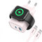 Cargador para Apple Watch y iPhone, 20W USB C Cargador Carga rapida, 3 en 1 PD3.0 iWatch Carga Reloj para Apple Watch Series 10/9/Ultra/8/7/6/SE, para iPhone 15/15 Pro/15 Pro MAX, Rosa