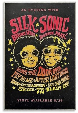 JHSO Bruno Poster, Mars-Musik, Vintage-Poster, dekorative Malerei, Leinwand, Wandposter und Kunstdruck, moderne Familienschlafzimmer-Dekoration, Poster, 30 x 45 cm
