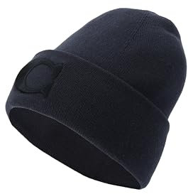 Coach Herren Mens Varsity C Beanie-Mütze, Mitternachtsmarineblau, Einheitsgröße