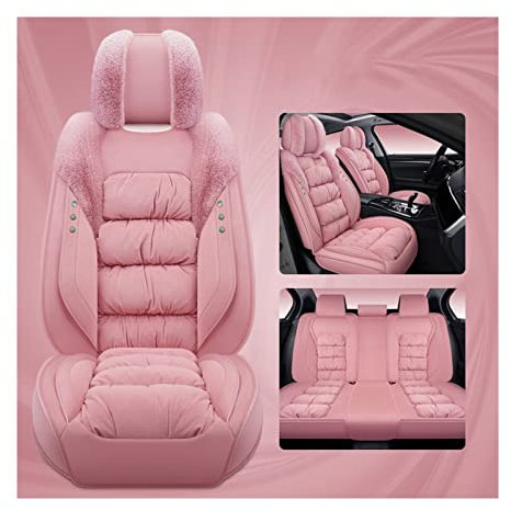 HRQCTIM Auto Sitzbezüge Für Peugeot 206 207 2008 308 307 SW 407 107 301 3008 5008 Autositzbezug Capes Beflockungstuch Winter Auto Full Set Auto Sitzbezüge(6)
