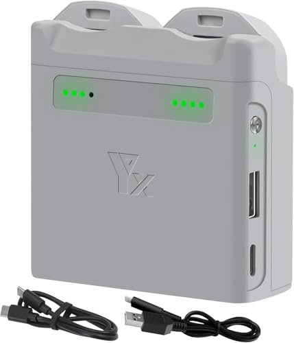 Yangers Caricabatterie Hub di ricarica per drone DJI NEO, caricabatterie rapido USB C a due vie adatto per batteria di volo DJI NEO