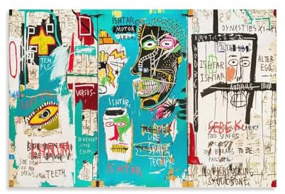 GAJUYL Jean-Michel Basquiat Poster Ishtar-1 Krone, Totenkopf, Straßenkunst, Graffiti-Poster, Wandkunst, Leinwanddruck, Kunstposter, Heimdekoration, Gemälde, ungerahmt, 40 x 60 cm