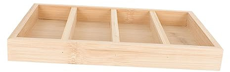 BESPORTBLE Creative Wooden Eyeglasses Rack Bamboo Sunglasses Storage Tray Organizer Set of 4 for Display and Home Use